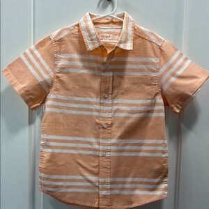 Cat & Jack Orange Striped Kids Shirt